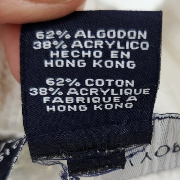 Jones New York Cotton-Blend Belted Long Line Cable Knit Sweater L White/Cream - Picture 16 of 16